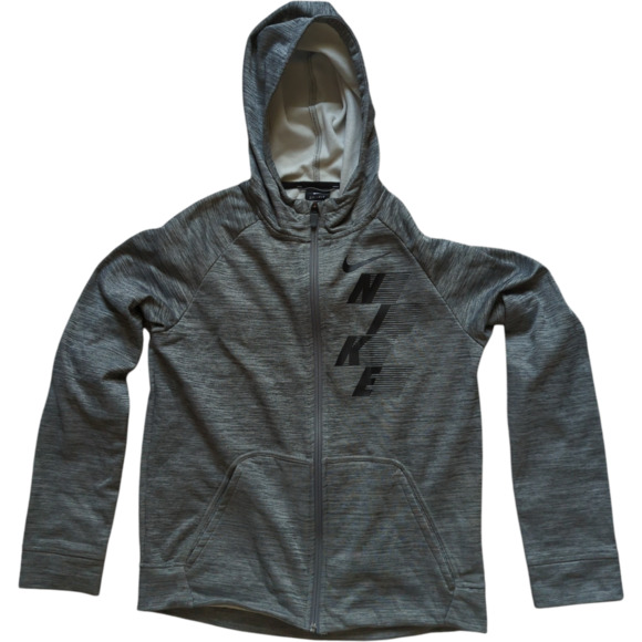 Nike Dri-Fit Track Jacket Gray‎ Full Zip Running Jacket Athletic Sz XL - Picture 1 of 9